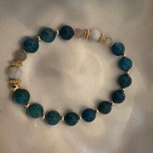 beautiful beaded gemstone bracelet elegantly presented in a gift box